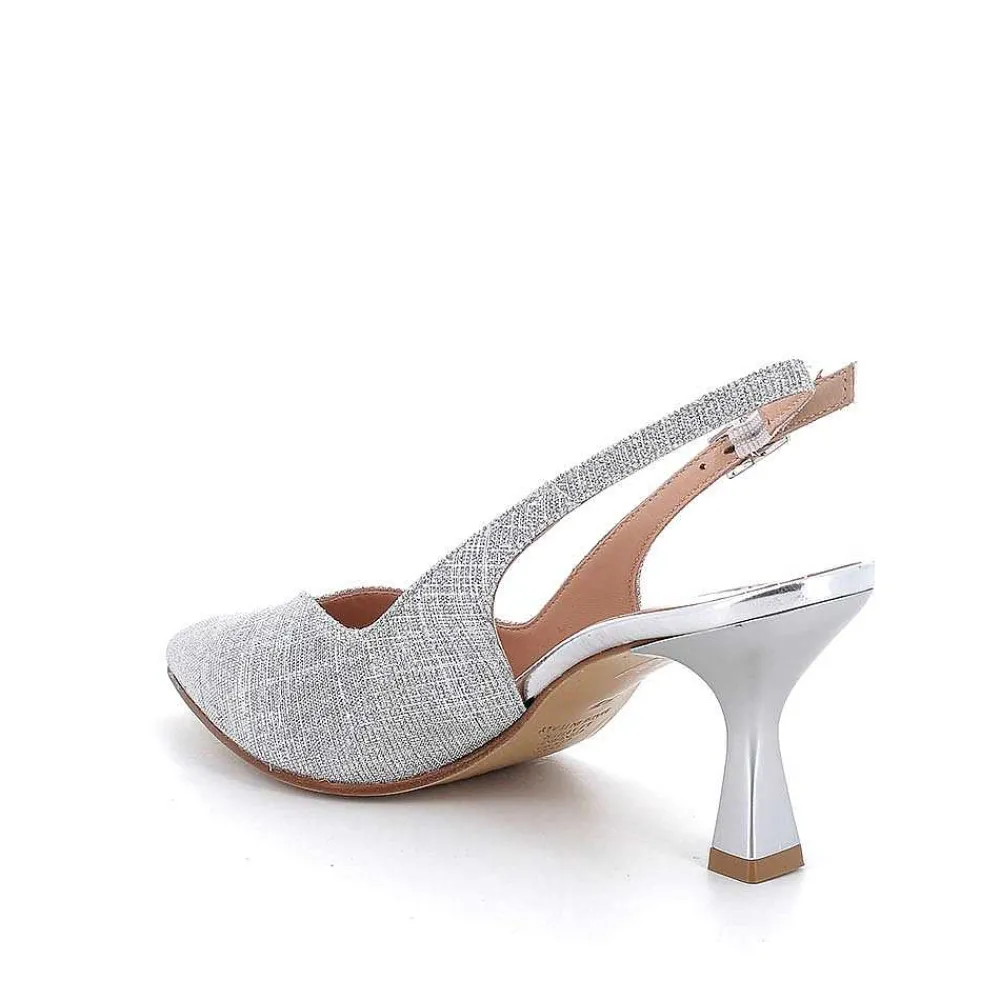 Scarpe Con Tacco|Igi&Co Decollete Con Cinturino Posteriore Da Donna Argento