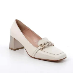 Scarpe Con Tacco|Igi&Co Decollete Con Tacco In Pelle Da Donna Ecru