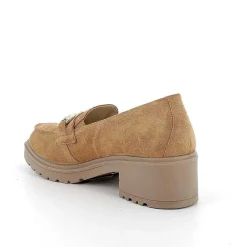 Scarpe Con Tacco|Igi&Co Mocassini Con Tacco In Pelle Da Donna Cuoio