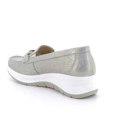 Mocassini E Slip On|Igi&Co Mocassini Con Zeppa In Pelle Da Donna Platino