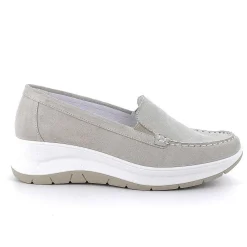 Mocassini E Slip On|Igi&Co Mocassini Con Zeppa In Pelle Da Donna Beige