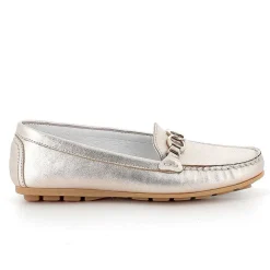 Mocassini E Slip On|Igi&Co Mocassini In Pelle Da Donna Taupe Laminato