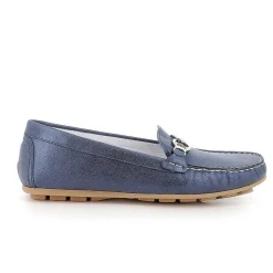 Mocassini E Slip On|Igi&Co Mocassini In Pelle Da Donna Blu Laminato