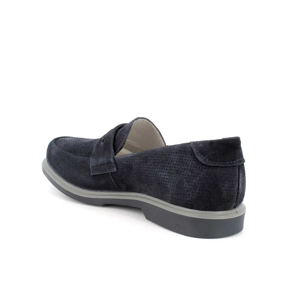 Mocassini E Scarpe Basse|Igi&Co Mocassini In Pelle Da Uomo Blu