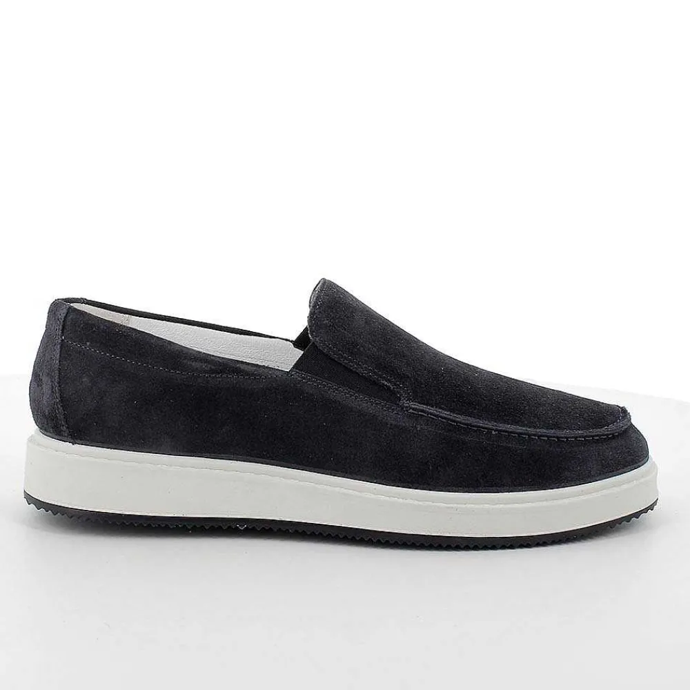 Mocassini E Scarpe Basse|Igi&Co Mocassini In Pelle Da Uomo Blu
