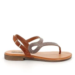 Sandali E Infradito|Igi&Co Sandali Con Infradito In Pelle Da Donna Cuoio