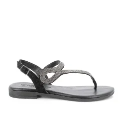 Sandali E Infradito|Igi&Co Sandali Con Infradito In Pelle Da Donna Nero