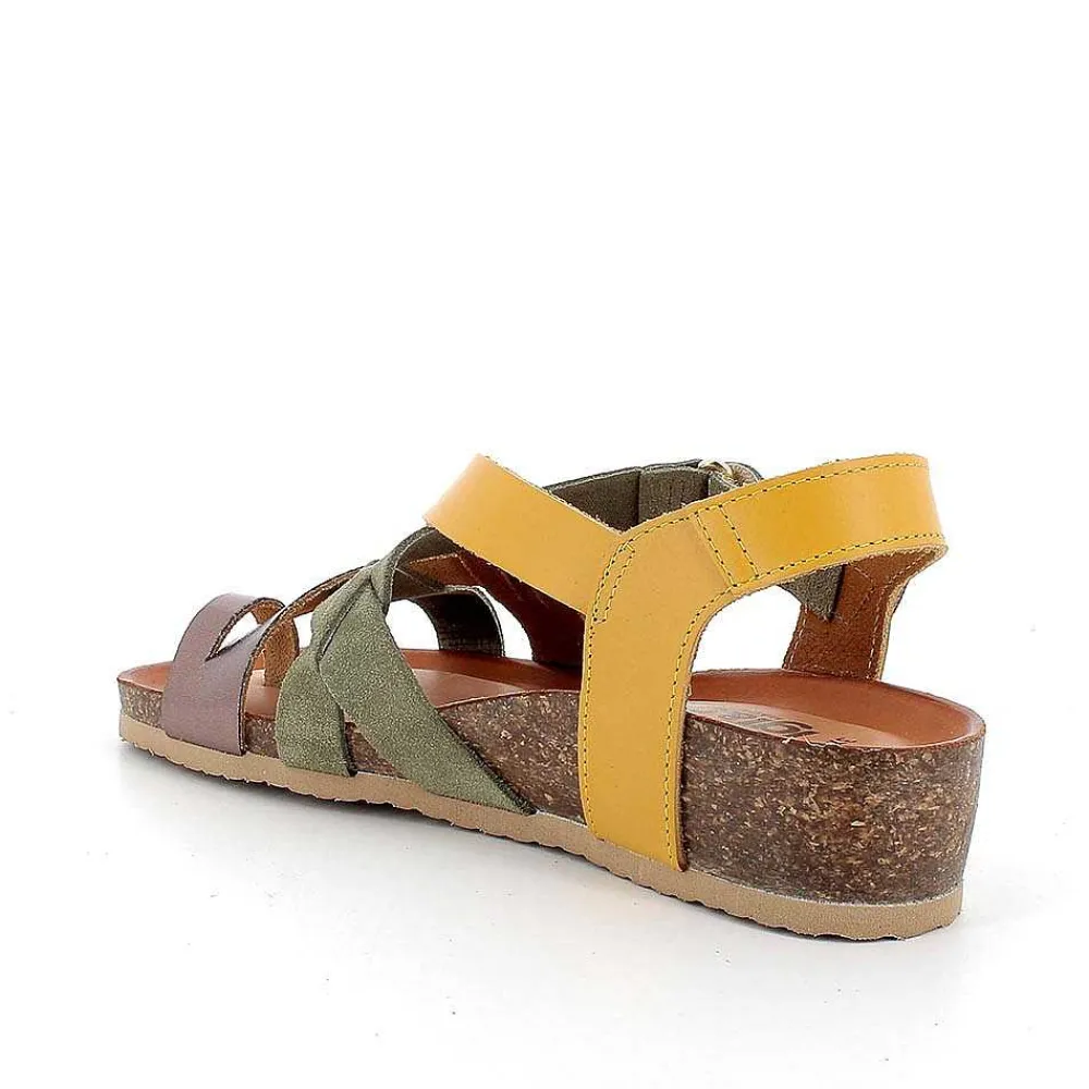 Sandali E Infradito|Igi&Co Sandali Con Infradito In Pelle Da Donna Giallo-Salvia