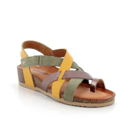 Sandali E Infradito|Igi&Co Sandali Con Infradito In Pelle Da Donna Giallo-Salvia