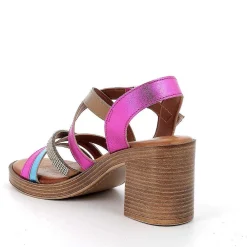 Scarpe Con Tacco|Igi&Co Sandali Con Tacco Da Donna Fuxia-Celeste