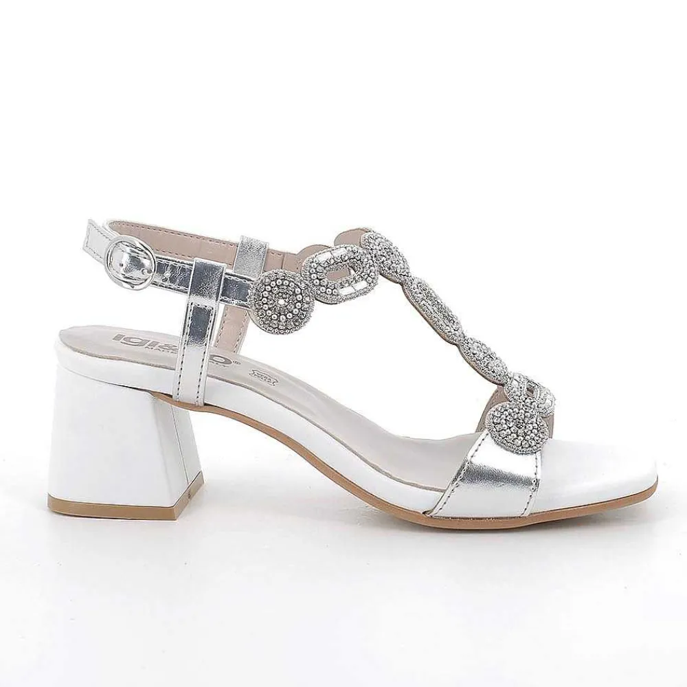Scarpe Con Tacco|Igi&Co Sandali Con Tacco Da Donna Argento