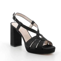 Scarpe Con Tacco|Igi&Co Sandali Con Tacco E Plateau Da Donna Nero
