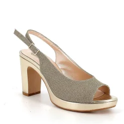 Scarpe Con Tacco|Igi&Co Sandali Con Tacco E Plateau Da Donna Platino