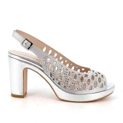 Scarpe Con Tacco|Igi&Co Sandali Con Tacco E Plateau Da Donna Silver