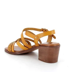 Scarpe Con Tacco|Igi&Co Sandali Con Tacco In Pelle Da Donna Ocra