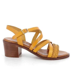 Scarpe Con Tacco|Igi&Co Sandali Con Tacco In Pelle Da Donna Ocra