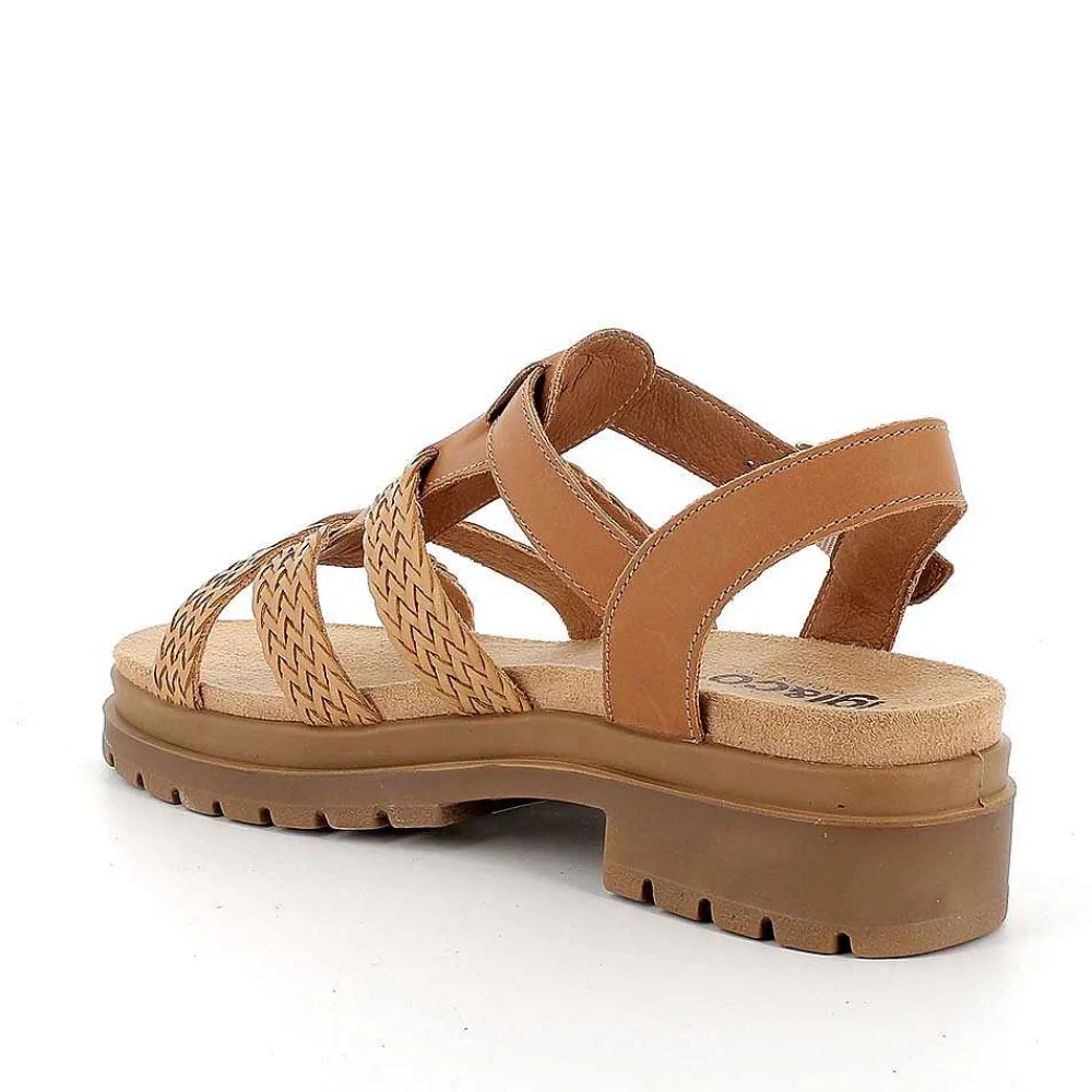 Scarpe Con Tacco|Igi&Co Sandali Con Tacco In Pelle Da Donna Beige Scuro