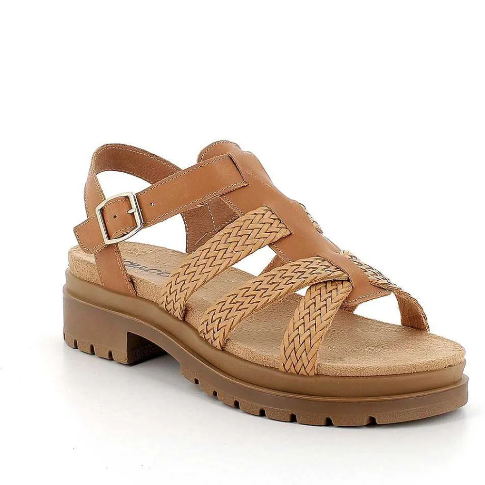 Scarpe Con Tacco|Igi&Co Sandali Con Tacco In Pelle Da Donna Beige Scuro