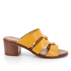 Scarpe Con Tacco|Igi&Co Sandali Con Tacco In Pelle Da Donna Ocra