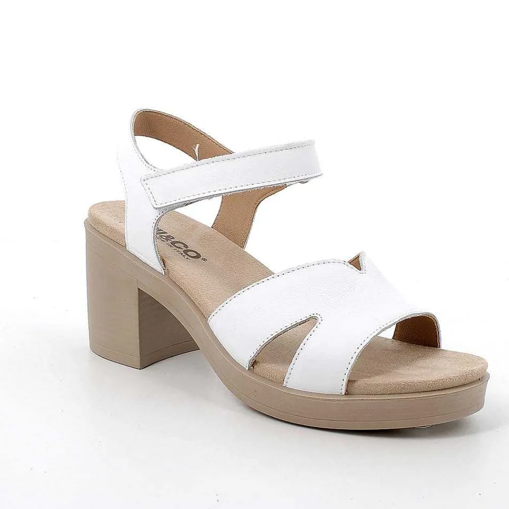 Scarpe Con Tacco|Igi&Co Sandali Con Tacco In Pelle Da Donna Bianco