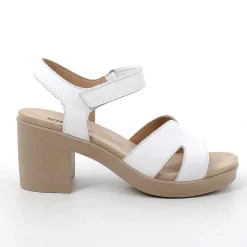 Scarpe Con Tacco|Igi&Co Sandali Con Tacco In Pelle Da Donna Bianco