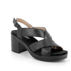 Scarpe Con Tacco|Igi&Co Sandali Con Tacco In Pelle Da Donna Nero