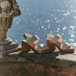 Scarpe Con Tacco|Igi&Co Sandali Con Tacco In Pelle Da Donna Panna