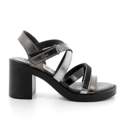 Scarpe Con Tacco|Igi&Co Sandali Con Tacco In Pelle Da Donna Grigio Scuro