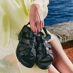 Scarpe Con Tacco|Igi&Co Sandali Con Tacco In Pelle Da Donna Nero