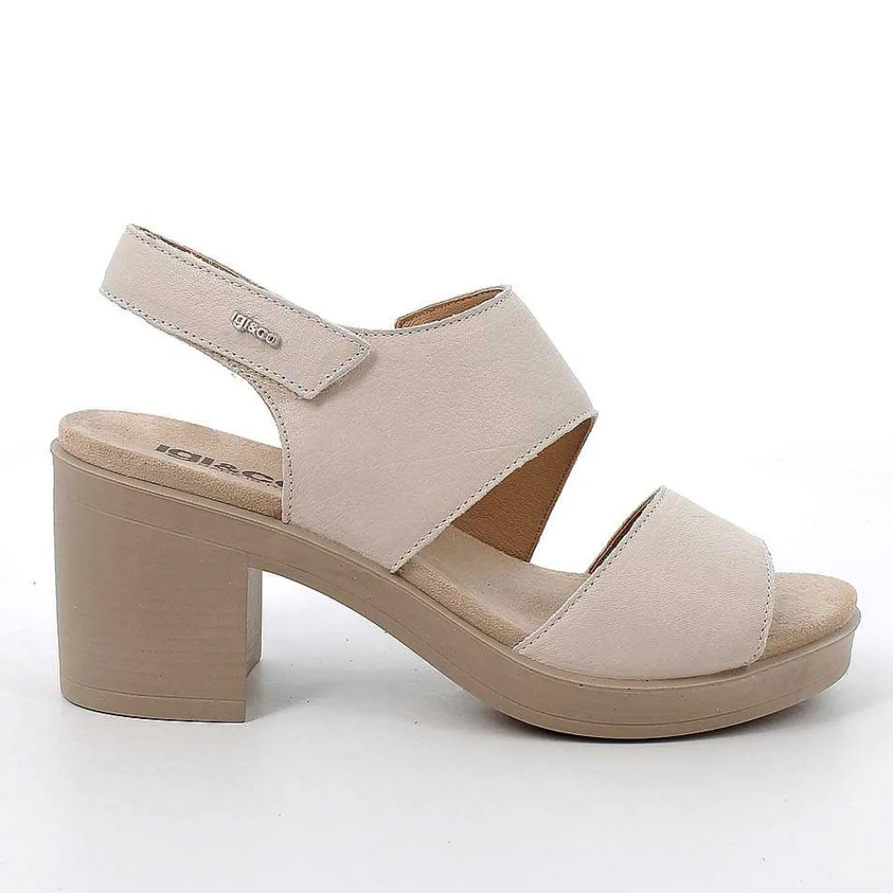 Scarpe Con Tacco|Igi&Co Sandali Con Tacco In Pelle Da Donna Panna