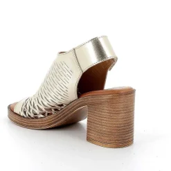 Scarpe Con Tacco|Igi&Co Sandali Con Tacco In Pelle Da Donna Platino