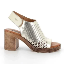 Scarpe Con Tacco|Igi&Co Sandali Con Tacco In Pelle Da Donna Platino