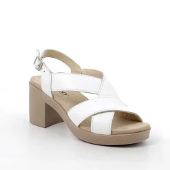 Scarpe Con Tacco|Igi&Co Sandali Con Tacco In Pelle Da Donna Bianco