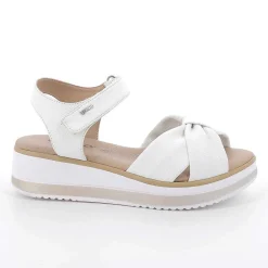 Zeppe|Igi&Co Sandali Con Zeppa Da Donna Bianco