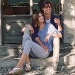 Zeppe|Igi&Co Sandali Con Zeppa Da Donna Argento-Bianco