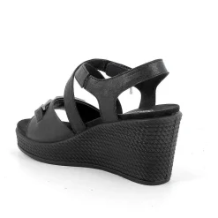 Zeppe|Igi&Co Sandali Con Zeppa Da Donna Nero