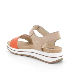 Zeppe|Igi&Co Sandali Con Zeppa In Pelle Da Donna Mango-Beige