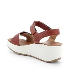 Zeppe|Igi&Co Sandali Con Zeppa In Pelle Da Donna Marrone