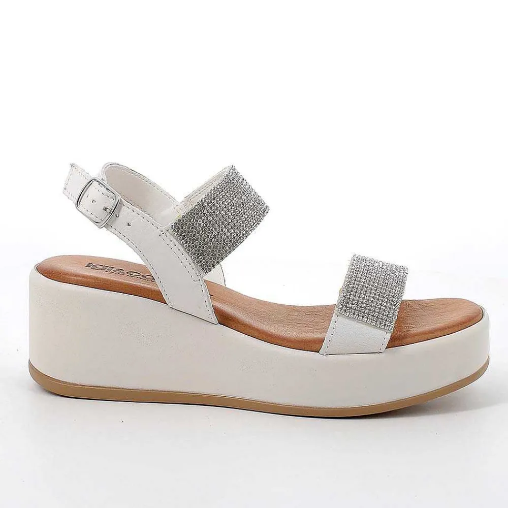 Zeppe|Igi&Co Sandali Con Zeppa In Pelle Da Donna Latte