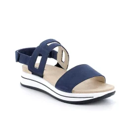 Zeppe|Igi&Co Sandali Con Zeppa In Pelle Da Donna Blu