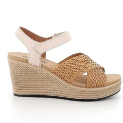 Zeppe|Igi&Co Sandali Con Zeppa In Pelle Da Donna Ecru-Beige