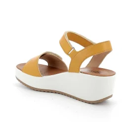 Zeppe|Igi&Co Sandali Con Zeppa In Pelle Da Donna Giallo