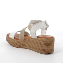 Zeppe|Igi&Co Sandali Con Zeppa In Pelle Da Donna Latte