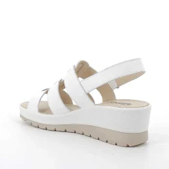 Zeppe|Igi&Co Sandali Con Zeppa In Pelle Da Donna Bianco