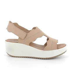 Zeppe|Igi&Co Sandali Con Zeppa In Pelle Da Donna Beige
