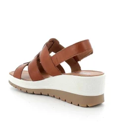 Zeppe|Igi&Co Sandali Con Zeppa In Pelle Da Donna Cognac