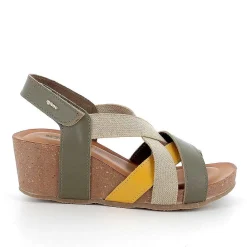 Zeppe|Igi&Co Sandali Con Zeppa In Pelle Da Donna Fango