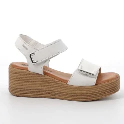 Zeppe|Igi&Co Sandali Con Zeppa In Pelle Da Donna Latte
