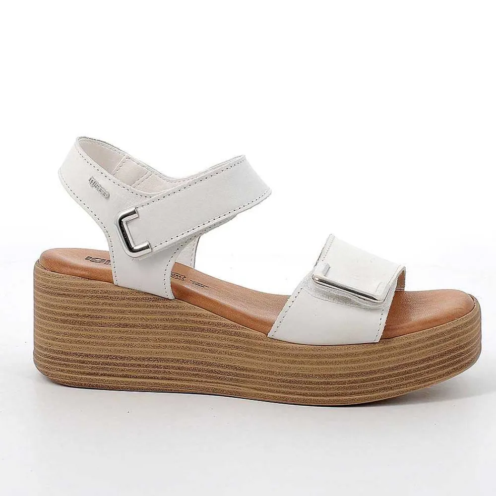 Zeppe|Igi&Co Sandali Con Zeppa In Pelle Da Donna Latte