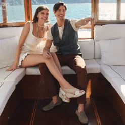 Zeppe|Igi&Co Sandali Con Zeppa In Pelle Da Donna Panna-Bianco